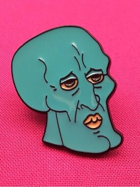 Handsome Squidward Enamel Pin